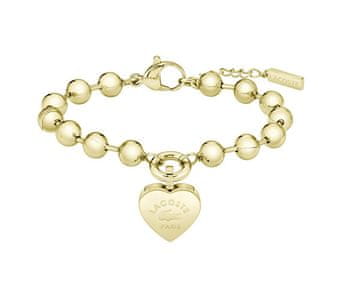 Lacoste Pozlačena kroglična zapestnica Love My Croc 2040506