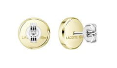 Lacoste Pozlačeni uhani s krokodilom Arthor 2040498