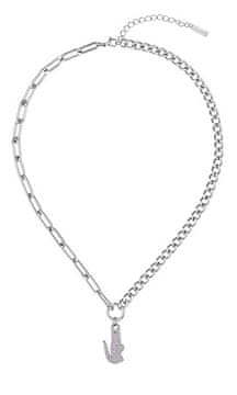 Lacoste Moderna ženska ogrlica s cirkoni Krokodil 2040553