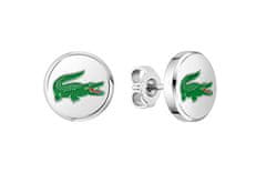 Lacoste Jekleni uhani s krokodilom Arthor 2040497