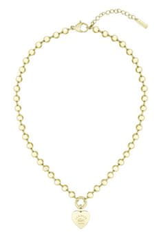 Lacoste Modna pozlačena ogrlica Love My Croc 2040508