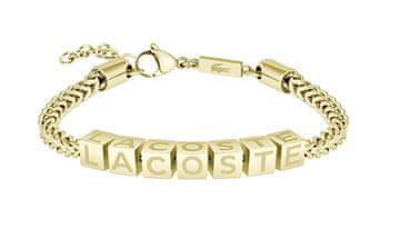 Lacoste Originalna pozlačena zapestnica za moške Script 2040522