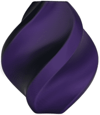 Professional Lab Silk PLA Dvojna Barva črna vijolična filament 1.75mm - Professional Lab Sijajni Filament za 3D Tisk (1kg Kolut)