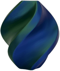 Professional Lab Silk PLA Trojna Barva modra zelena vijolična filament 1.75mm - Professional Lab Sijajni Filament za 3D Tisk (1kg Kolut)