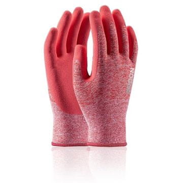 Rokavice Nature Touch - namočene, roza, velikost 8