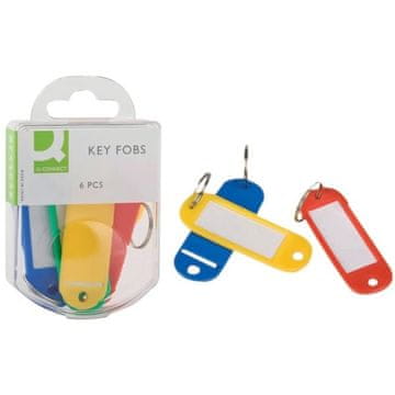 Q-Connect Plastični obesek za ključe, mešanica barv