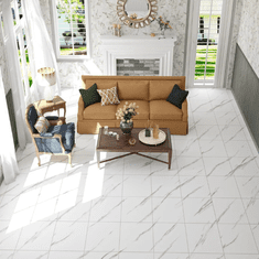 Smania MarbleLux (10m x 60cm (6m²) - Bela | Talna obloga | Vodoodporna obloga | Samolepilna obloga