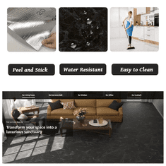 Smania MarbleLux (10m x 60cm (6m²) - Bela | Talna obloga | Vodoodporna obloga | Samolepilna obloga
