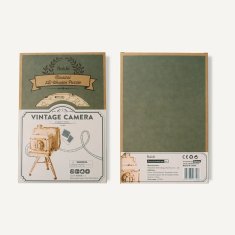 Robotime Lesena 3D sestavljanka Zgodovinska kamera