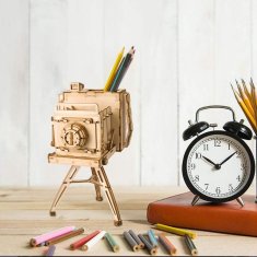 Robotime Lesena 3D sestavljanka Zgodovinska kamera
