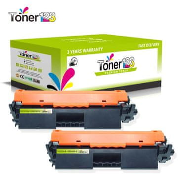 Toner123 Komplet HP 17A / CF217A / LaserJet Pro M102, MFP M130 kompatibilna tonerja (2) - 2 × črna