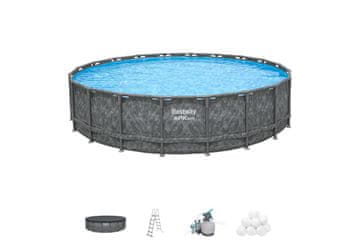 Bestway Bestway Montažni bazen APX 365 I 671 x 132 cm s filtrsko črpalko na pesek