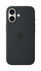 Apple iPhone 17 ovitek, MagSafe, silikonski, črn