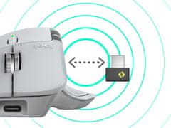 Logitech MX Master 4 miška, brezžična, siva (910-007563)