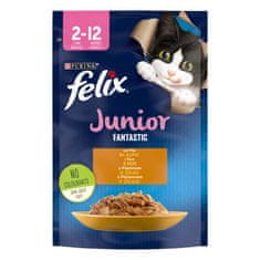 Felix Fantastic Junior, piščanec v želeju, 26x85g
