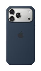 Apple iPhone 17 Pro Max ovitek, MagSafe, silikonski, temno moder