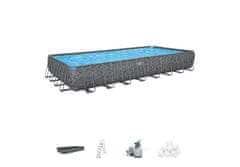 Bestway Bestway Montažni bazen APX 365 I 956 x 488 x 132 cm s filtrsko črpalko na pesek