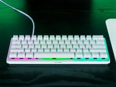 Razer Tipkovnica Huntsman V3 Pro Mini, Bela, RGB, PBT, Analogna stikala Gen2, SLO g.