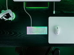 Razer Tipkovnica Huntsman V3 Pro Mini, Bela, RGB, PBT, Analogna stikala Gen2, SLO g.