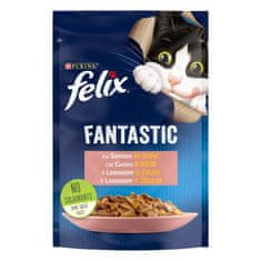 Felix Fantastic mokra hrana za mačke, losos v želeju