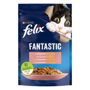 Felix Fantastic mokra hrana za mačke, losos v želeju