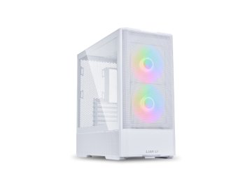 Lian Li Računalniško ohišje LANCOOL 207, ATX, Midi-Tower, ARGB, kaljeno steklo, belo