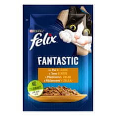 Felix Fantastic mokra hrana za mačke, piščanec v želeju