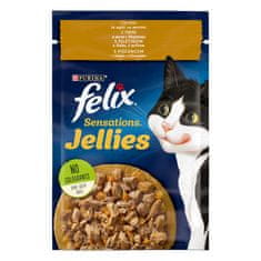 Felix Fantastic mokra hrana za mačke, piščanec s korenjem v želeju