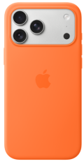 Apple iPhone 17 Pro Max ovitek, MagSafe, silikonski, oranžen (mgfl4zm/a)