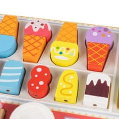 Kruzzel Lesena sladolednica - 27-delni lesen komplet