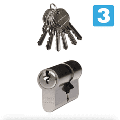 Richter varnostni dvostranski cilinder ES.45/50.NI