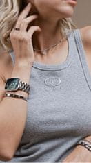 Liu.Jo Elegantna jeklena ogrlica s kubičnimi cirkoniji Essential LJ2259