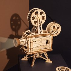 Robotime 3D lesena mehanska sestavljanka filmski projektor