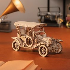 Robotime Lesena 3D sestavljanka Zgodovinski avto - Vintage avto