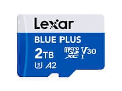 Lexar Spominska kartica BLUE PLUS, Micro SDXC, 2TB, 170MB/s, U3, V30, A2, UHS-I, z adapterjem