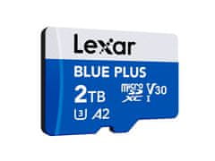 Lexar Spominska kartica BLUE PLUS, Micro SDXC, 2TB, 170MB/s, U3, V30, A2, UHS-I, z adapterjem