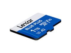 Lexar Spominska kartica BLUE PLUS, Micro SDXC, 1TB, 170MB/s, U3, V30, A2, UHS-I, z adapterjem