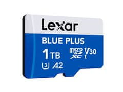 Lexar Spominska kartica BLUE PLUS, Micro SDXC, 1TB, 170MB/s, U3, V30, A2, UHS-I, z adapterjem
