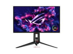 ASUS Monitor 26.5'' (67 cm) 4K OLED 240Hz HDR10, 2xHDMI, DisplayPort, USB-C DP Alt, zvočniki, ROG Swift PG27UCDM