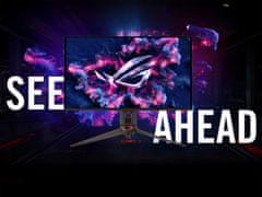 ASUS Monitor 26.5'' (67 cm) 4K OLED 240Hz HDR10, 2xHDMI, DisplayPort, USB-C DP Alt, zvočniki, ROG Swift PG27UCDM