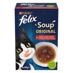 Felix Soup hrana za mačke, govedina, piščanec in jagnjetina