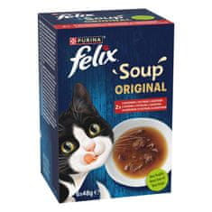 Felix Soup hrana za mačke, govedina, piščanec in jagnjetina