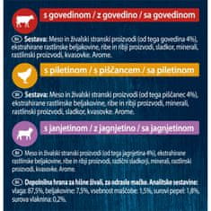 Felix Soup hrana za mačke, govedina, piščanec in jagnjetina