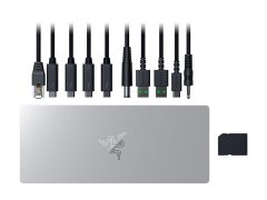 Razer Thunderbolt 5 Dock Mercury priklopna postaja, PD 140 W, SSD reža, 10 v 1 (RC21-02290200-R3EK)