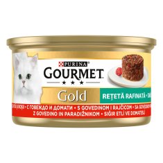 Gourmet Gold Savoury Cake hrana za muce, koščki govedine