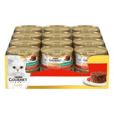 Gourmet Gold Savoury Cake hrana za muce, koščki govedine