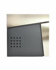 awtools Poštni nabiralnik z režo za časopis antracit in inox mod.51 370x370x105mm