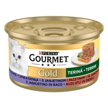 Gourmet Gold pašteta za muce, jagnjetina in raca