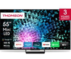 Thomson 55MG7C15 4K UHD MiniLED televizor, GoogleTV, 144Hz, Dolby