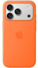 Apple iPhone 17 Pro ovitek, MagSafe, silikonski, oranžen (mgfe4zm/a)